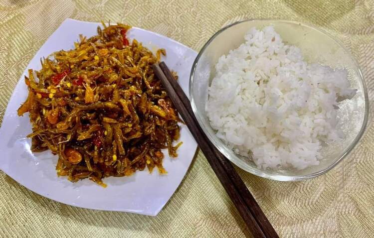Cá bống sông trà kho tiêu